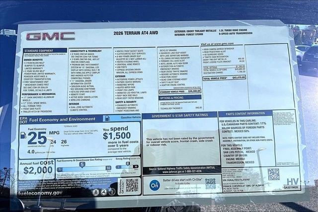 2026 GMC Terrain AT4
