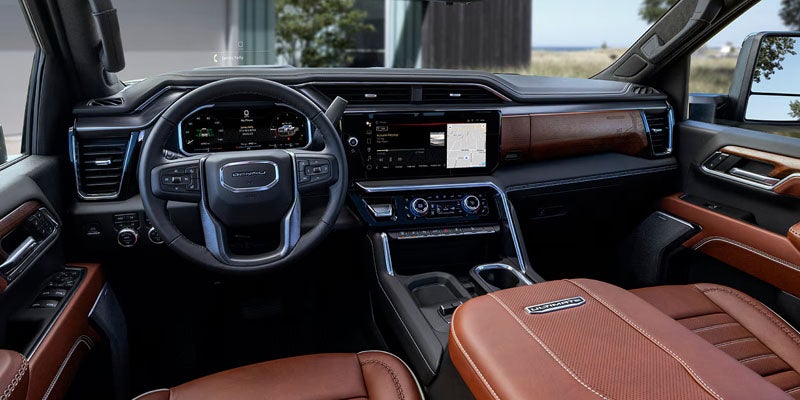 Interior view of 2026 Sierra 2500 HD Denali