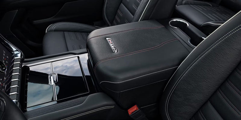 2026 GMC AT4 interior featuring a premium center console